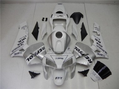 Argent Blanc Noir Repsol Carénage Honda CBR 600 RR 03-04