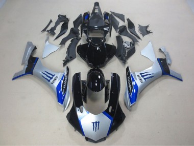 Argent Noir Bleu Monster Carénage Yamaha R1 15-19