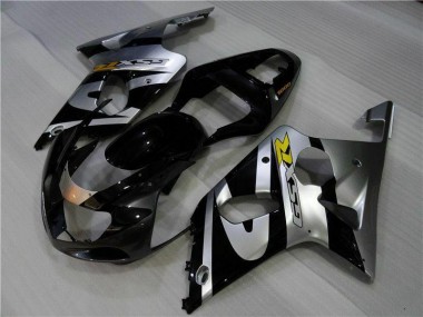 Argent Noir Carénage Suzuki GSXR 1000 K1 00-02