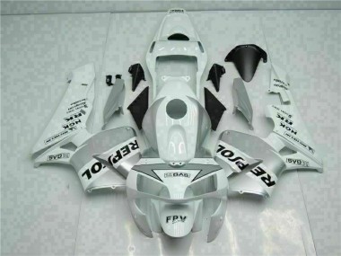 Blanc Argent Repsol Carénage Honda CBR 600 RR 03-04