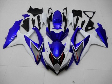 Blanc Bleu Carénage Suzuki GSXR 600 / 750 K8 08-10