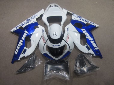 Blanc Bleu Motul Carénages Suzuki GSXR 600 K1 K2 K3 01-03