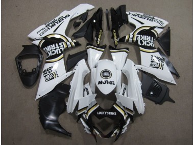 Blanc Lucky Strike Noir Motul Carénage Suzuki GSXR 600 K11 11-24