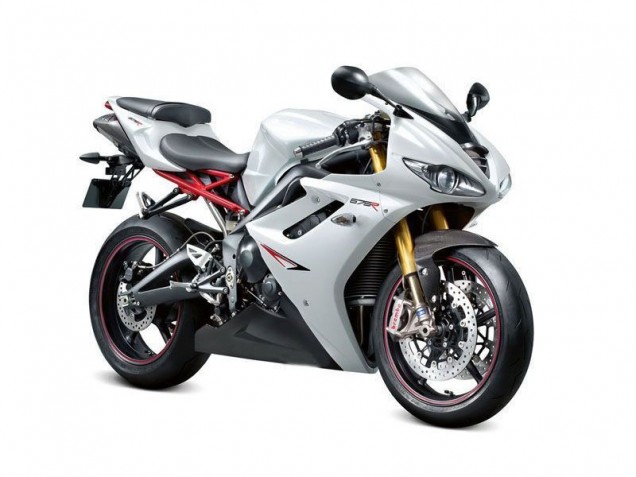 Blanc Nacré Noir Carénage Triumph Daytona 675 Triple 09-12