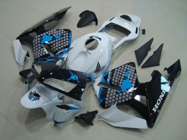 Blanc Noir Bleu Carénage Honda CBR 600 RR 03-04