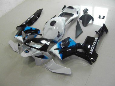 Blanc Noir Bleu Carénages Honda CBR 600 RR 03-04