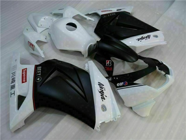 Blanc Noir Ninja Carénage Kawasaki EX250 08-12