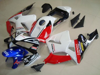 Blanc Noir Rouge Lee Carénage Honda CBR 600 RR 03-04