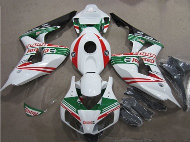 Blanc Vert Rouge Castrol Carénage Honda CBR 1000 RR 06-07