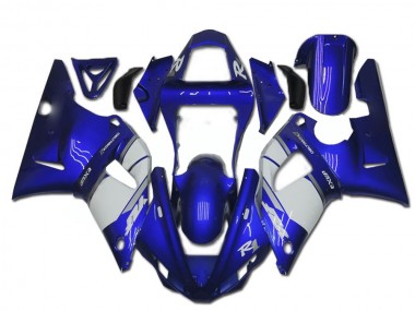 Bleu Blanc Carénage Yamaha R1 00-01