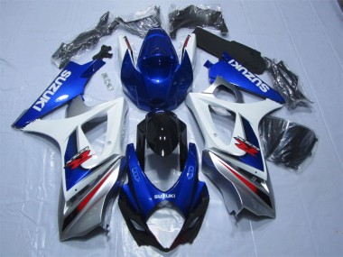 Bleu Blanc Carénages Suzuki GSXR 1000 K7 07-08