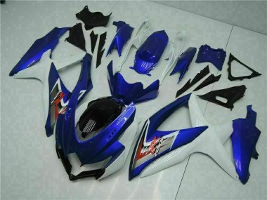 Bleu Blanc Kit Carénages Complet Suzuki GSXR 600 / 750 K8 08-10