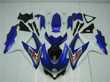 Bleu Blanc Kit Carénages Suzuki GSXR 600 / 750 K8 08-10