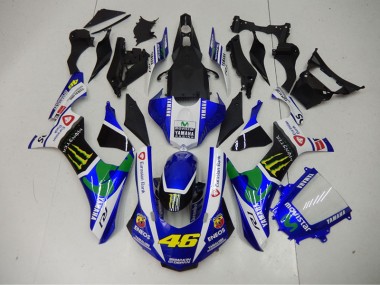 Bleu Bleu Blanc ENEOS Movistar 46 Carénage Yamaha R1 15-19