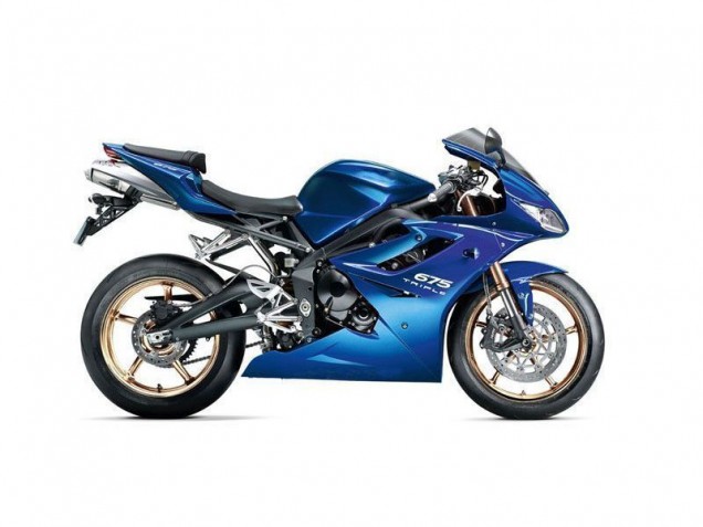 Bleu Carénage Triumph Daytona 675 Triple 09-12