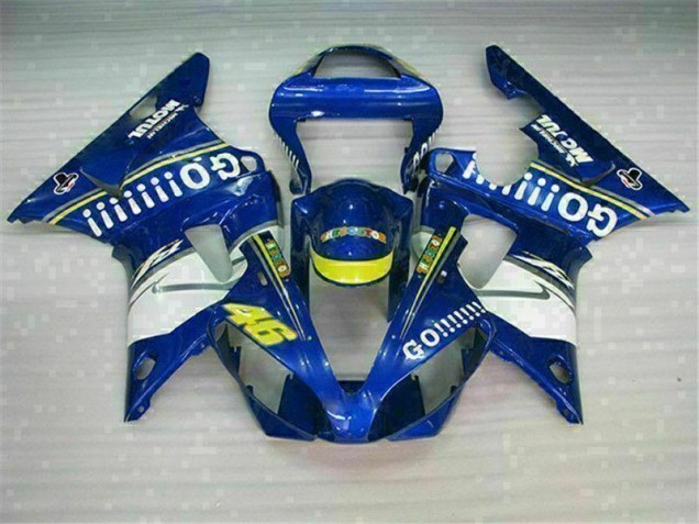 Bleu Kit Carénages Complet Yamaha R1 00-01