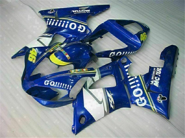 Bleu Kit Carénages Complet Yamaha R1 00-01