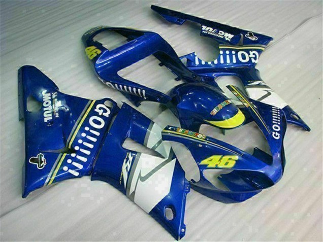 Bleu Kit Carénages Complet Yamaha R1 00-01