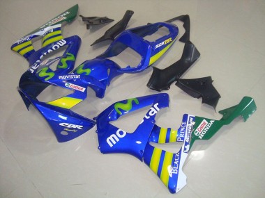 Bleu Movistar Castrol Carénage Honda CBR 900 RR 929 00-01