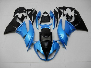 Bleu Noir Carénages Kawasaki ZX6R 09-12