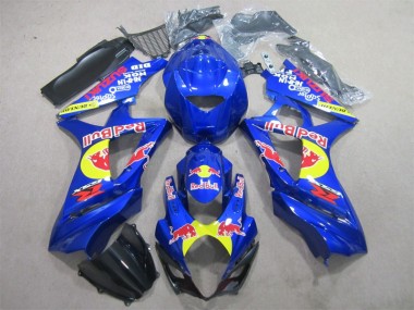 Bleu Red Bull Carénage Suzuki GSXR 1000 K7 07-08