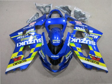 Bleu Telefunica Movistar Carénage Suzuki GSXR 600 K1 K2 K3 01-03