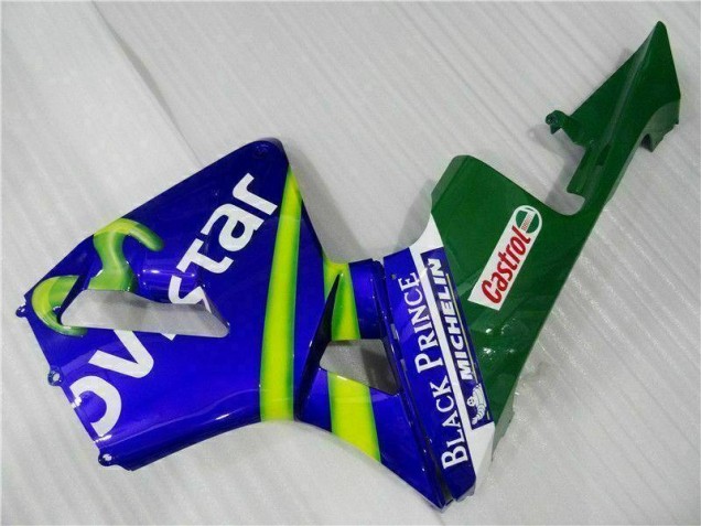 Bleu Vert Movistar Castrol Carénage Honda CBR 600 RR 03-04