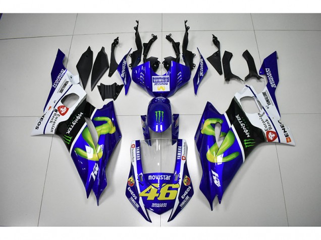 Monster Bleu Movistar 46 Carénage Yamaha R6 17-23