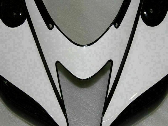 Noir Blanc Carénages Kawasaki ZX6R 07-08