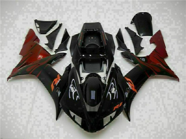 Noir Carénages ABS Yamaha R1 02-03