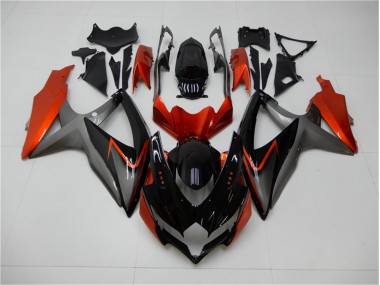 Noir Orange Gris Carénage Suzuki GSXR 600 / 750 K8 08-10