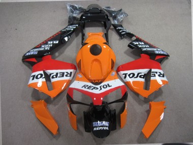 Orange Noir Repsol Carénage Honda CBR 600 RR 03-04