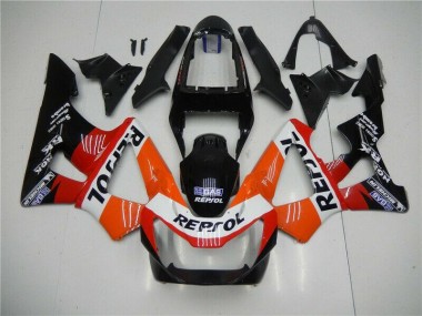 Orange Rouge Noir Repsol Carénage Honda CBR 900 RR 929RR 00-01