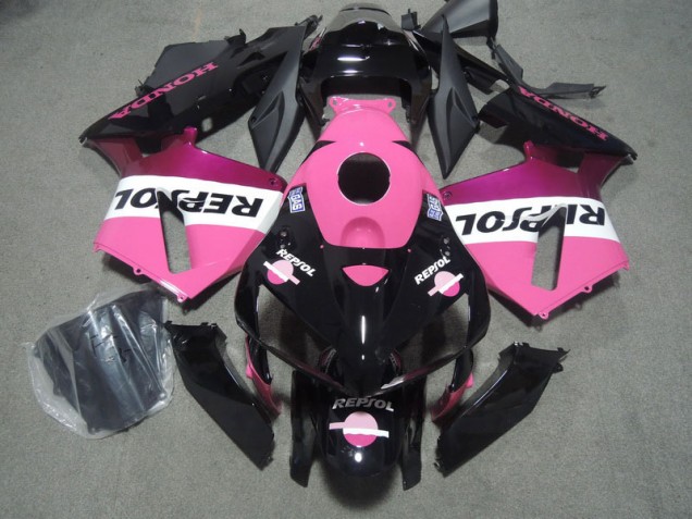 Rose Noir Repsol Carénage Honda CBR 600 RR 05-06