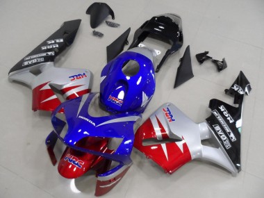 Rouge Argent Bleu Carénage Honda CBR 600 RR 03-04