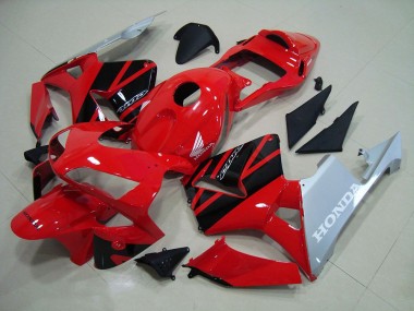 Rouge Argent Carénage Honda CBR 600 RR 03-04