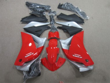 Rouge Argent Noir Carénage Honda CBR 125 R 11-13
