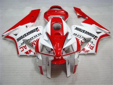 Rouge Blanc Kit Carénages Honda CBR 600 RR 05-06