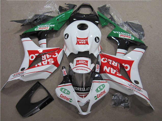 Rouge Blanc San Carlo Carénage Honda CBR 600 RR 07-08
