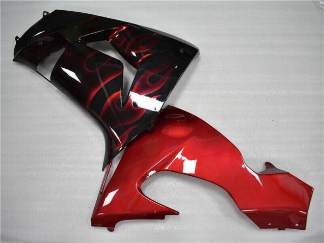 Rouge Flamme Carénage Kawasaki ZX10R 06-07