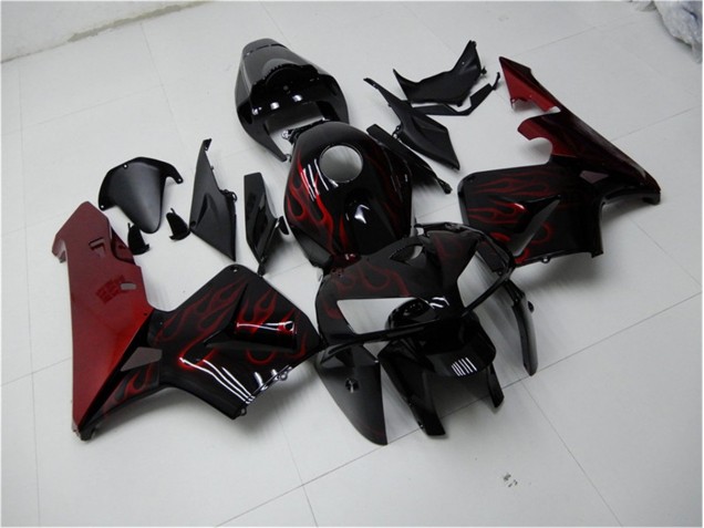 Rouge Flamme Noir Carénage Honda CBR 600 RR 05-06