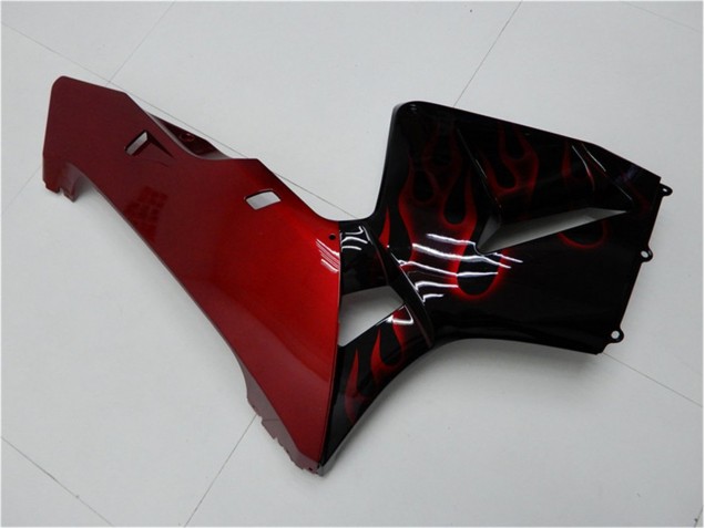 Rouge Flamme Noir Carénage Honda CBR 600 RR 05-06