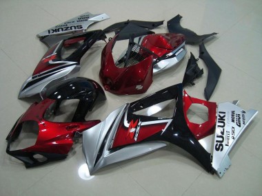 Rouge Noir Argent Carénages Suzuki GSXR 1000 K7 07-08
