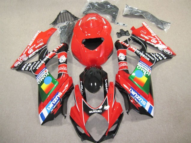 Rouge Noir Carénage Suzuki GSXR 1000 K7 07-08